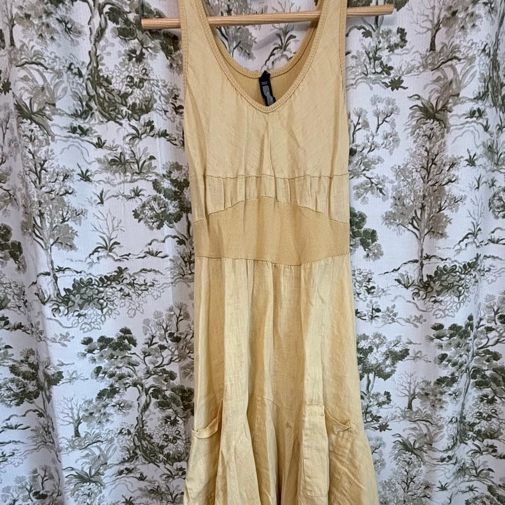 Italian Made Yellow Dress